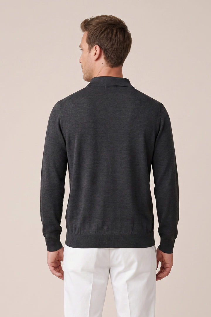 Merino Longsleeve Pullover - Black