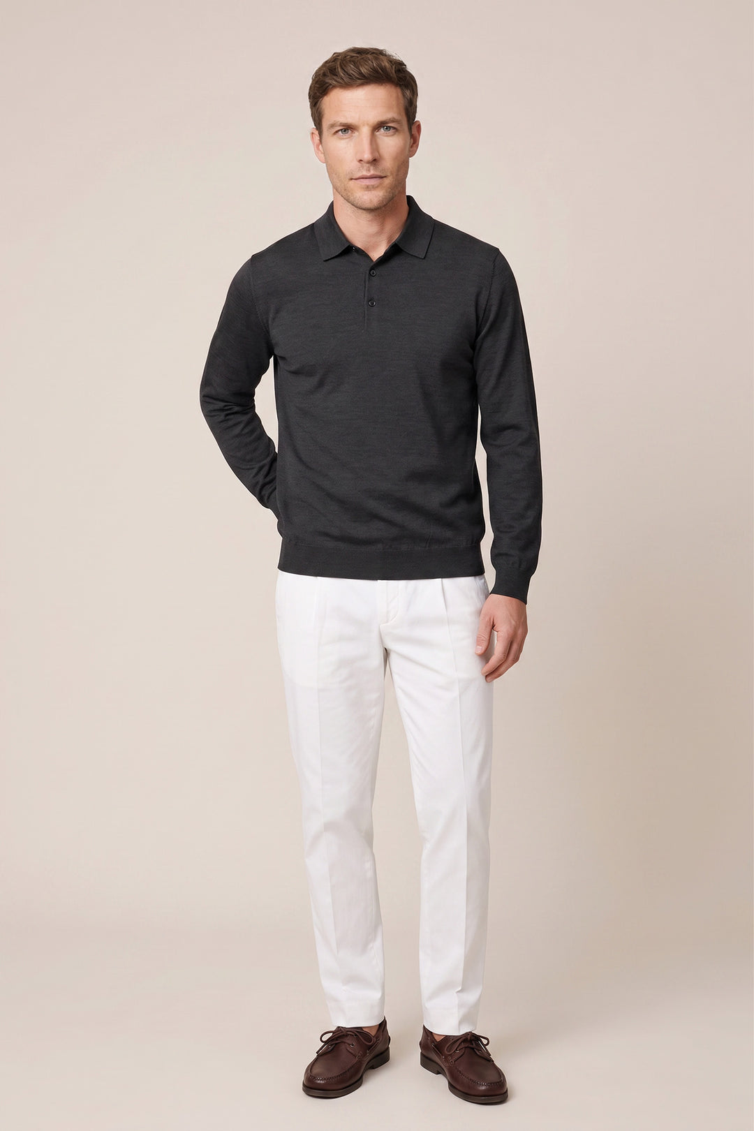 Merino Longsleeve Pullover - Black