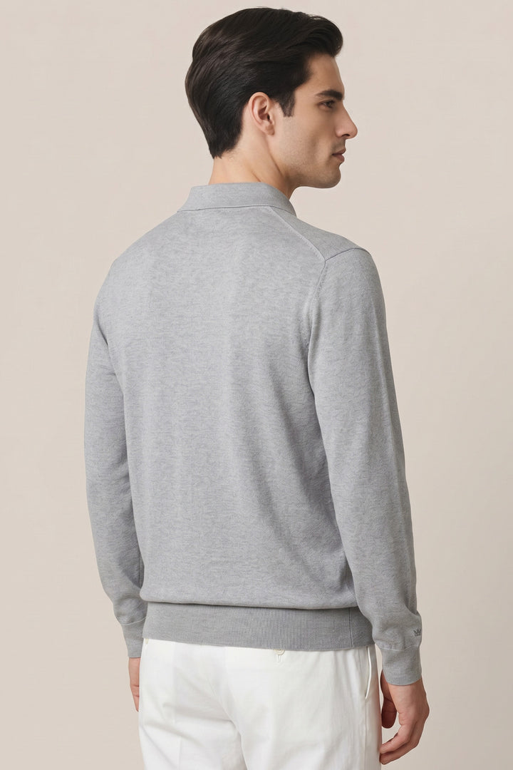 Merino Longsleeve Pullover - Grey