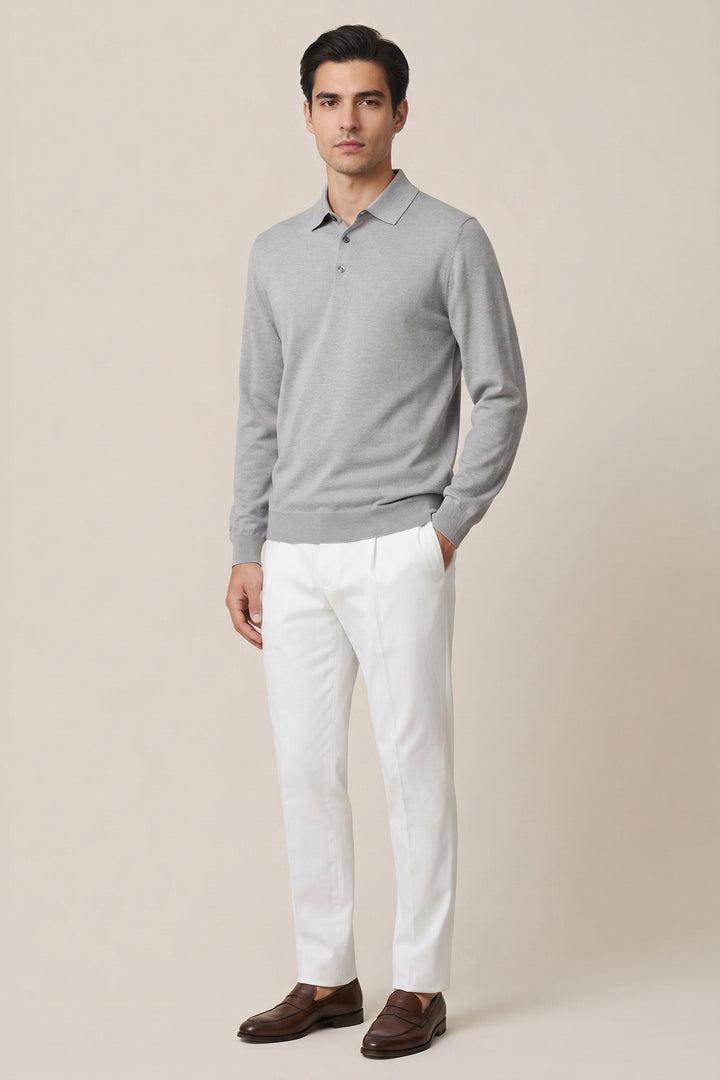 Merino Longsleeve Pullover - Grey