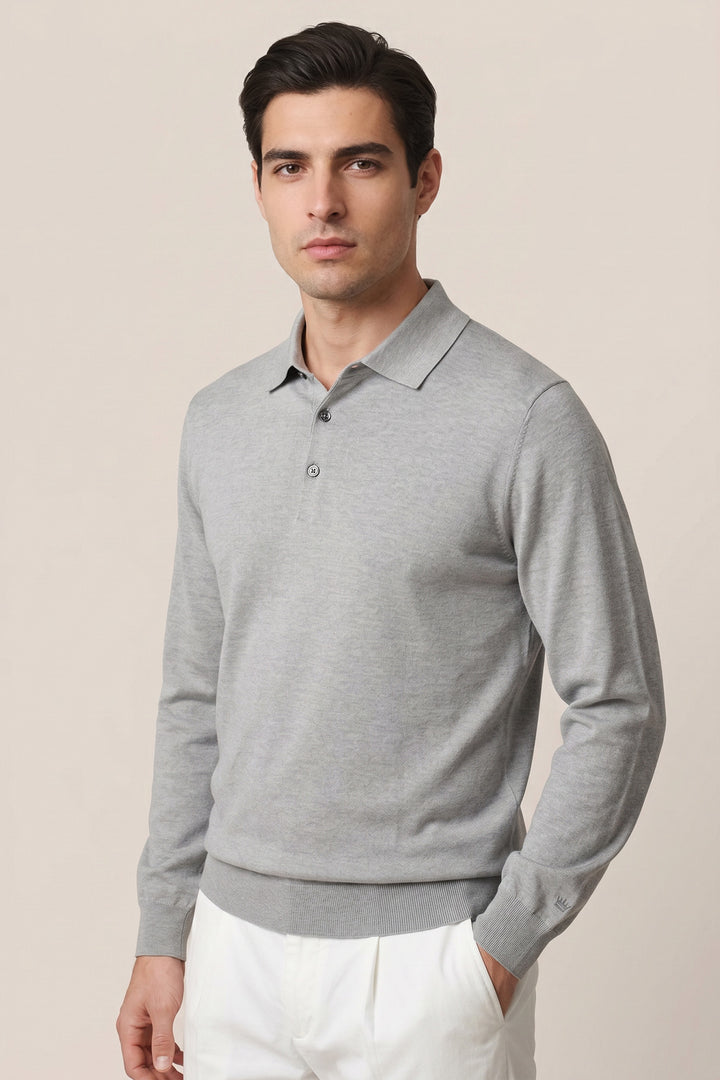 Merino Longsleeve Pullover - Grey