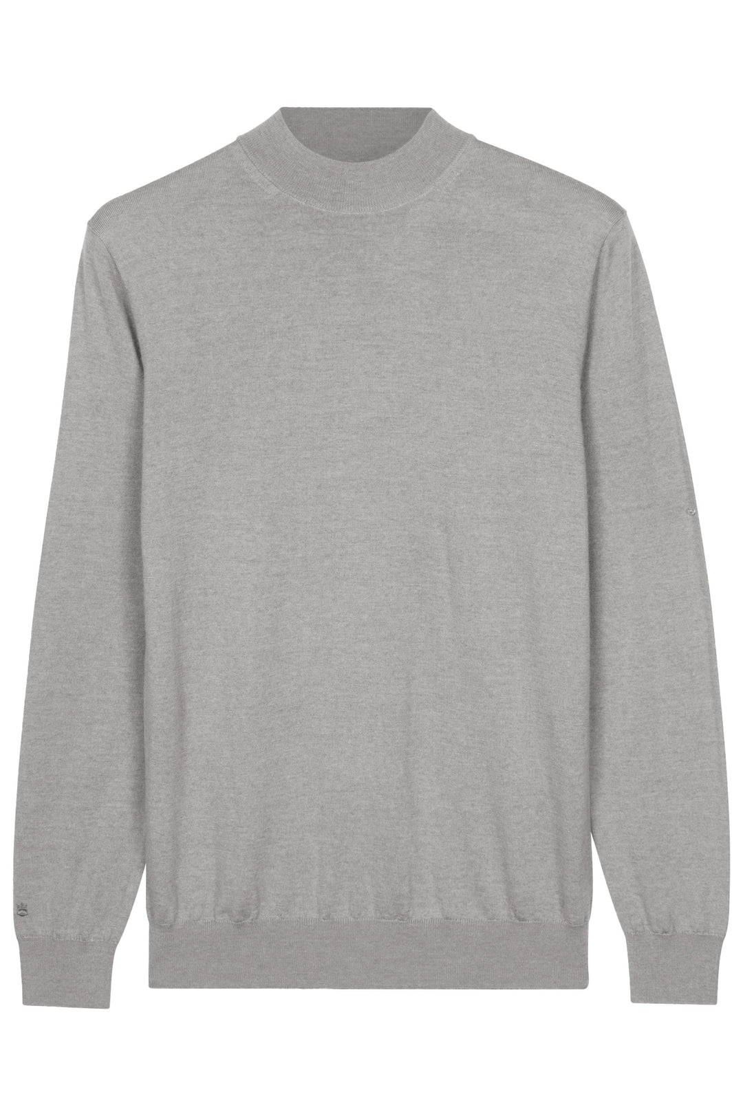 Merino Mock Neck Pullover - Grijs