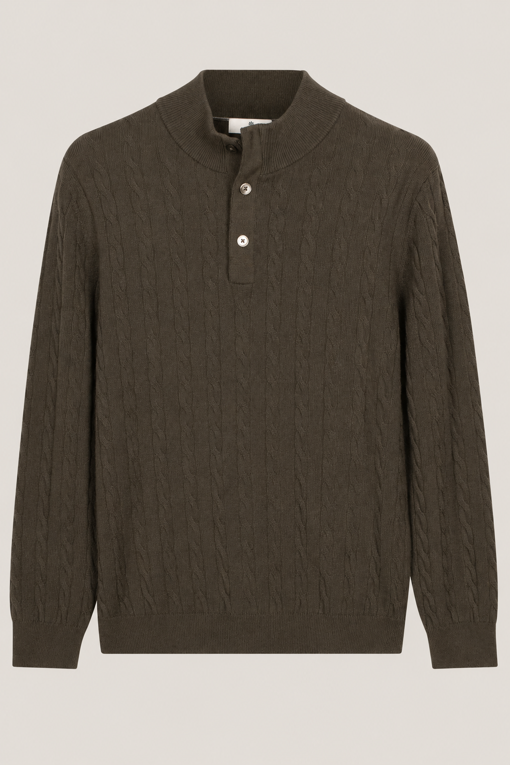 Pullover met Kabelstructuur - Groen