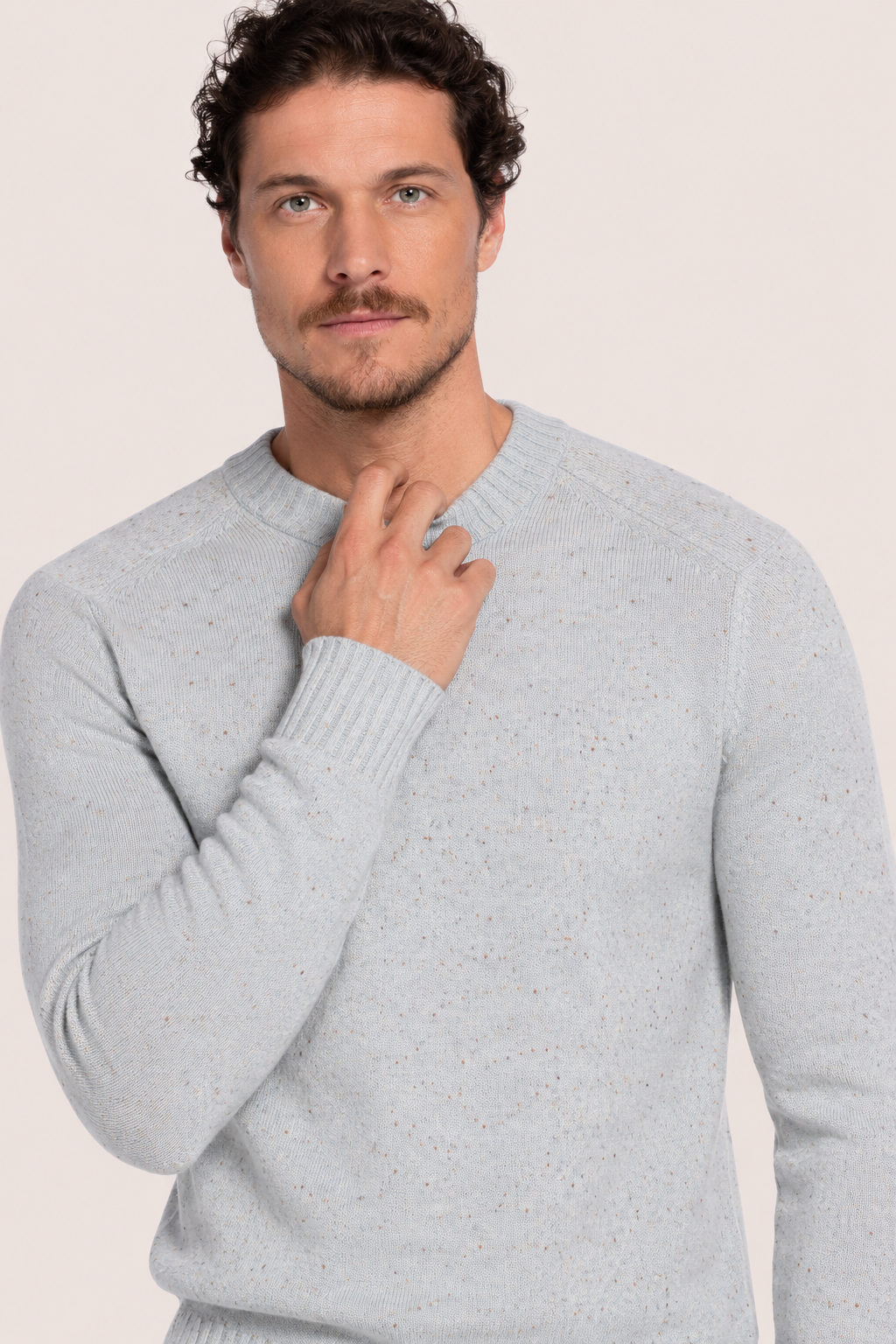 Merino Crewneck Pullover - Lichtblauw