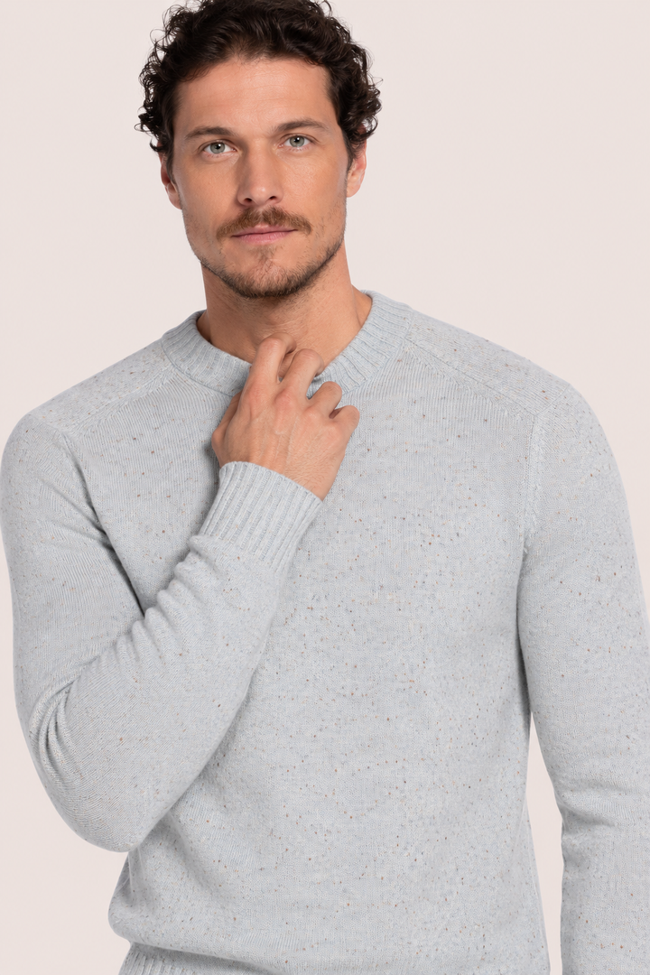 Merino Crewneck Pullover - Lichtblauw