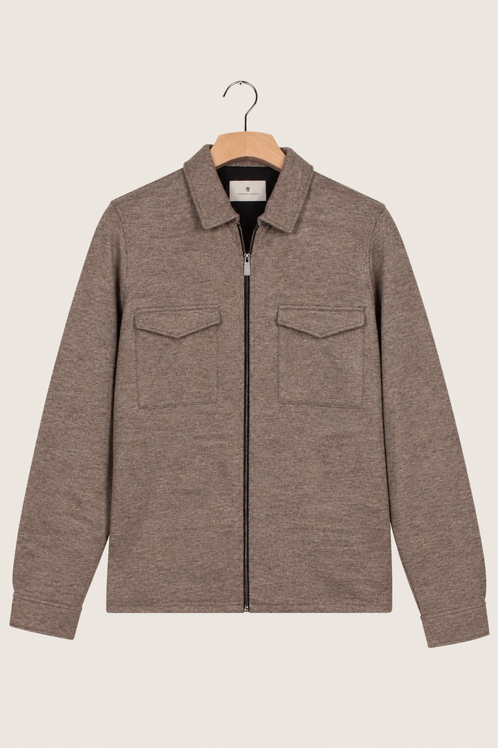 Wolblend Overshirt - Bruin